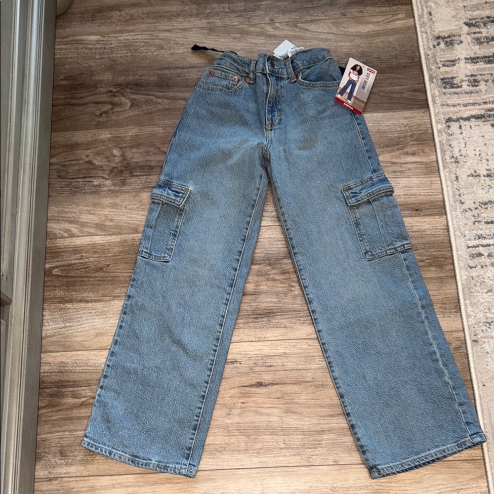 Levi's girls Blue Wide Leg Jeans